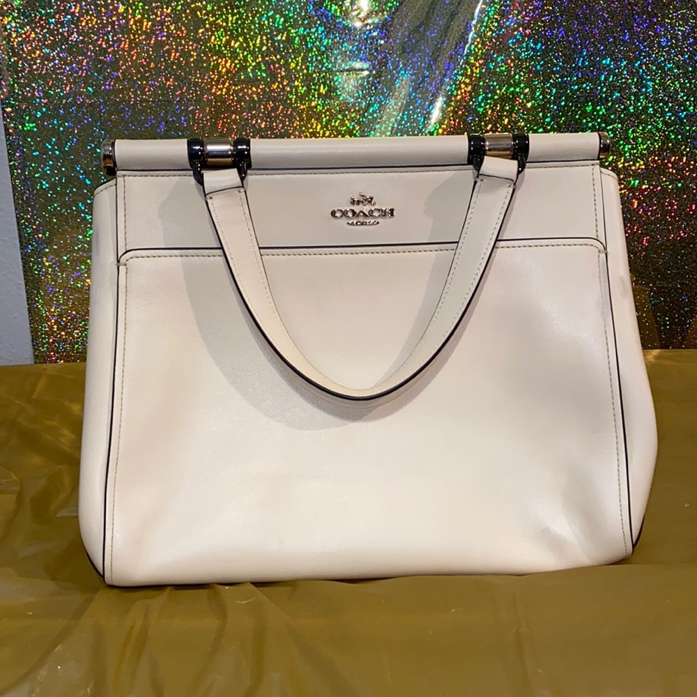 White/Cream Coach x Selena Gomez Bag